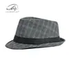 Novo Chapéu de Jazz de Lã para Primavera, Outono e Inverno para Homens, Estilo Retrô Britânico, Performance Artística, Pequeno Chapéu Fedora Xadrez Versátil Espesso para Mulheres