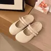 Zuecos Birkenstock de Lino Bidireccionales para Mujer Verano Ropa de Exterior 2026 Nuevo Estilo Suela Gruesa con Falda Sandalias Mary Jane
