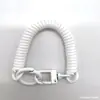 Hebilla de Puerta Pintada de Color Cuerda de Resorte Aleación Llavero de Resorte Llavero de Bolso Accesorios Línea de Honda Antiperdida Cordón