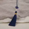 Marcador de página con borla de nudo chino antiguo de 7 cm, decoración para ropa, borla, accesorios DIY, venta al por mayor