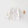 Chamarra cárdigan para bebé para primavera y otoño, ropa de algodón de bambú para principios de otoño para niños, nueva prenda exterior, camiseta versátil de manga larga