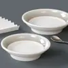 Plato Kaiba de Melamina Vajilla Plato para Restaurante Comercial Hotel Plato para Sopa Plástico Imitación Porcelana Plato Frío Redondo Creativo Plato Hondo