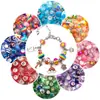 Acessórios de Liga de Zinco para Joias de Fábrica, Contas com Gotejamento de Óleo, Brinquedos de Pulseira, Opções DIY Personalizáveis