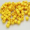 Acessórios para Joias Artesanais DIY Contas Quadradas Acrílicas 7*7mm com Furo Grande Contas Soltas Cadarços