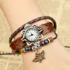 Joyería Nueva, Estilo Dulce y Lindo, Joyería de Mano al por Mayor, Lote Mixto, Pulsera Reloj de Cuero de Vaca Moderna y Versátil