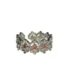 Anillo Vintage Ins Artesanía Italiana Nueva Versa Jewelry Chapado en Oro Sin Talla Anillo de Dedo Arcoíris de Nicho