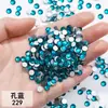 Rhinestones Redondos de Espalda Plana Más Vendidos 1440 Piezas Rhinestones de Cristal Vidrio Accesorios para Manualidades Ropa Funda de Teléfono Rhinestone al por Mayor