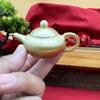 Latón Puesto de Caldera Pequeña Adornos Metálicos Pequeños de Bronce Artesanías de Cobre Oficina Ceremonia del Té Juego de Té Asas de Bronce Olla