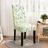 Fundas de silla impresas transfronterizas, fundas de silla de comedor elásticas de cobertura total, fundas de silla elásticas para mesas y sillas de comedor de hotel