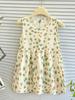 Vestido Fino de Verano para Niñas Algodón Burbuja Suelto Sin Mangas Vestido Chaleco Bebé Floral Casual Falda Larga
