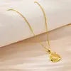Comercio exterior transfronterizo simple moda titanio acero collar mujeres no se desvanece lujo todo combina personalidad estilo coreano cadena clavícula joyería
