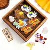 [Ano Novo 2026] Adesivos Bordados do Ano do Cavalo Acessórios para Embalagem de Buquê de Flores Materiais de Decoração DIY Artesanais Venda por Atacado