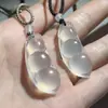 Pendente de Nuvem Auspiciosa Ruyi Lock de Calcedônia Branca Natural Ágata Cadeado da Paz Jade Pingente de Jade Fornecimento ao Vivo