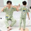 Pijamas infantis primavera e outono manga longa fina meninas médio e grande terno infantil meninas meninos bebê verão roupa de casa roupa exterior