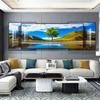 Pintura decorativa de lujo de doble capa con superposición ligera para sala de estar, sofá, fondo de pared, triple pintura colgante, respaldo atmosférico con respaldo de cristal de porcelana y diamante.