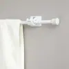 Haste telescópica para cortina sem furos haste de prateleira para armário de sapatos de cozinha haste para cortina de banheiro haste para cortina de porta gancho de clipe estrutura de suporte