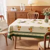 Toalha de Mesa Retrô Estilo Americano, Sem Lavar, À Prova d'Água, À Prova de Óleo, Luxo Leve, Sensação de Alta Qualidade, Novo Modelo 2026, Pano para Mesa de Centro