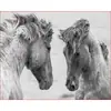 Fábrica de pintura al óleo digital DIY de nieve para ventana, venta al por mayor, marco combinado sin marco, buen marco interior estirado, estilo de generación de múltiples bordes