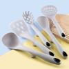 Suministro de fabricantes espátula de silicona de cinco piezas cuchara sopera Cocina multifunción para cocinar utensilios de cocina de silicona traje de cocina venta al por mayor
