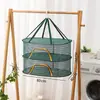 Red de Secado Multicapa para Verduras, Carne Curada, Pescado Seco, Rábanos, Estante Plegable de Secado Otoñal para Batatas, Herramienta Anti-Moscas, Estante Engrosado