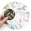 50 Voleibol Creative Stickers Sports Series Cartoon Graffiti Conta de Mão Goo Card Bagagem Case Decoração à prova d'água