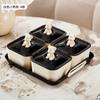 HD Acessível Luxo High-End Bandeja de Lanches Lanche Mesa de Centro Sala de Estar Exquisita Caixa de Frutas Secas de Plástico Doméstica Bandeja de Frutas Secas de Alto Valor