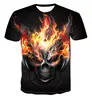 2024 comercio exterior Amazon deseo nuevo muñeco fantasma impreso en 3D camiseta de terror marca de moda para hombre camiseta de manga corta