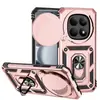 Adequado para Capa de Celular Redmi Note 15 Pro 5g, À Prova de Choque com Suporte, Capa Protetora para Celular Redmi com Janela Deslizante