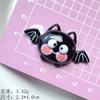 Accesorios de resina de dibujos animados de fantasmas de Halloween hechos a mano con pegamento de crema, lote de decoración colgante para zapatos con agujero para cuerda de horquilla DIY