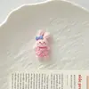 Falda Cuadros Linda Conejo Dibujo Animado Hecho a Mano DIY Accesorios Pegamento Crema Resina Piezas Pequeñas Zapato de Madera Hebilla Kit de Materiales