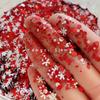 Ballena pequeña DIY cáñamo de flujo pegamento de goteo serie navideña copo de nieve brillante árbol de Navidad purpurina mixta materiales de producción DIY