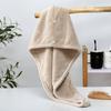 Touca de Banho Transfronteiriça Feita de Tecido Coral com Estampa de Abacaxi, Touca de Secagem Rápida para Cabelo para Mulheres, Absorvente, Camada Única, Não Solta Fios, Secagem Rápida, Touca de Secagem de Cabelo com Borda