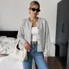 Nuevo Suéter Cardigan Tejido 2026, Color Sólido, Suéter Casual Simple de Gama Alta, Suéter Cardigan Transfronterizo Europeo y Americano