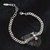 Pulsera Cruzada Estilo Punk Retro Personalizada para Mujer Diseño Sencillo de Nicho Estilo Frío Personalizada Ins Joyería de Mano de Moda