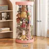 Balde de Armazenamento para Bonecas, Caixa de Armazenamento Transparente de Grande Capacidade para Bonecas e Brinquedos, Artefato de Armazenamento para Brinquedos de Pelúcia