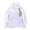 Saco de Presente de Natal Personalizado com Bronzearia Saco com Cordão de Algodão de Bambu Árvore de Natal Floco de Neve Presente Saco de Algodão