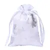 Bolsa de Algodón de Bambú con Cordón Navideño Estampada en Oro Nueva Personalizada Lina Colorida para Almacenamiento de Regalos Cordón Navideño