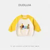 Suéter Festivo Rojo para Niños de Dudu, Ropa de Punto de Invierno para Niños, Suéter Festivo de Año Nuevo para Niñas, Ropa Infantil