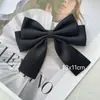 En Stock Negro Versátil Broche de Lazo Decoración Hecho a Mano Desmontable Accesorio para Abrigo Broche con Flor de Cinta