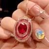 2025 Nova Joia Zhuangshengsheng Corindo Vermelho Sintético Formato de Ovo Textura Rosa Dourada Conjunto Contas Pedra Principal 10*12