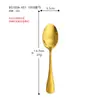 Acero Inoxidable 304 Cucharilla de Té Hogareña Pequeña Puntiaguda Mini Cuchara Cuchara para Revolver Té de la Tarde Multi-Uso Cucharilla con Mango Redondo