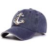 Gorra de béisbol vaquera con visera para hombre, estilo coreano, con bordado moderno y remaches marinos, para primavera y verano, ideal para viajes al aire libre y para el sol.