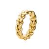 Anillo de Dedo Índice Trenzado Tejido de Lujo Ligero Estilo Japonés Anillo Vintage Estilo Frío de Alta Gama Simple Retro Dibujado con Alambre Anillo de Dedo