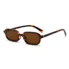 Nuevas Gafas de Sol 2025 Marco Negro Delgado Cara Pequeña Estilo Europeo y Americano Cuadrado Pequeño Simple Elegante Versátil Gafas de Sol Cuadradas y Redondas para Mujer