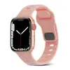 [Oferta Especial] Adequado para Apple Watch Fivela Quadrada Preta Pulseira de Relógio de Silicone Série