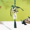 Bolsa Creativa Tejida de Bambú con Artemisa para el Festival del Bote del Dragón, Exquisito Producto Terminado Hecho a Mano, Decoración de Puerta, Regalo Cultural y Creativo