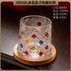 Decantador de whisky con tapa, recipiente de almacenamiento de licor de cristal estilo europeo, decantador de vino comercial, vaso para licor, vaso para whisky