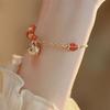 Pulseira de Contas da Fortuna de Jade Hetian para Mulheres, Nova Moda, High-End, Luxo Leve, Design de Nicho, Pulseira Versátil para Amigas