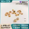 Accesorios Chapados en Oro de 14 Quilates que Conservan el Color Tapones para Oreja Mariposa Tapones para Oreja Materiales para Joyería de Oreja Hecha a Mano DIY Suministro Directo
