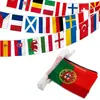 Bandera de cuerda de mano de impresión digital de un solo lado de fábrica, bandera de la Copa del Mundo de los 32 más fuertes, juego de banderas para agitar la mano, varias categorías de banderas